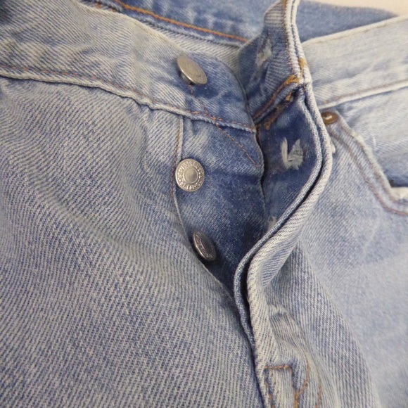 NWT LEVIS 501CT DENIM SELVAGE distressed button fly JEANS 28 X 32 - Picture 5 of 8